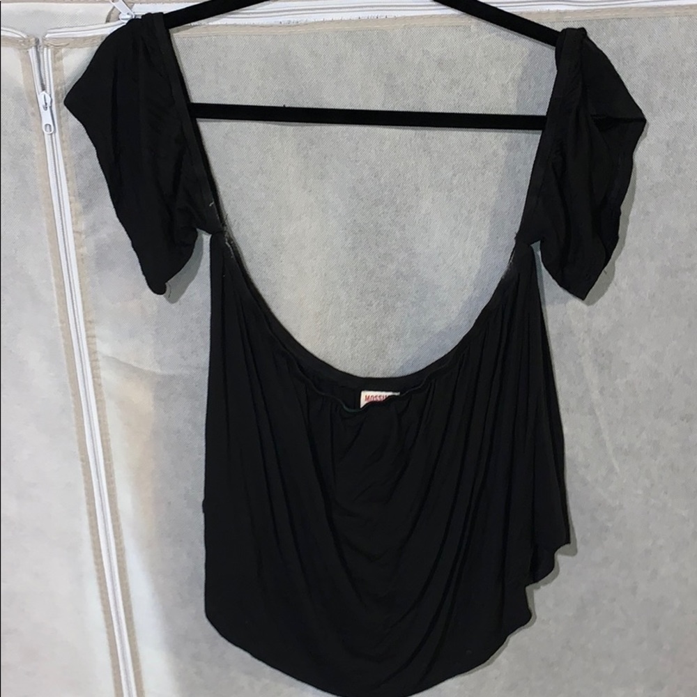 Mossimo off the shoulder black shirt